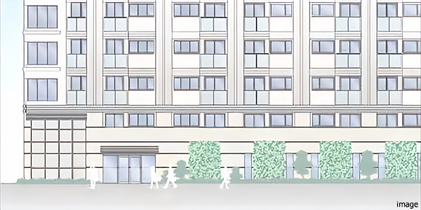 建物外観イメージイラスト｜ザ・パークハウス日本橋大伝馬町